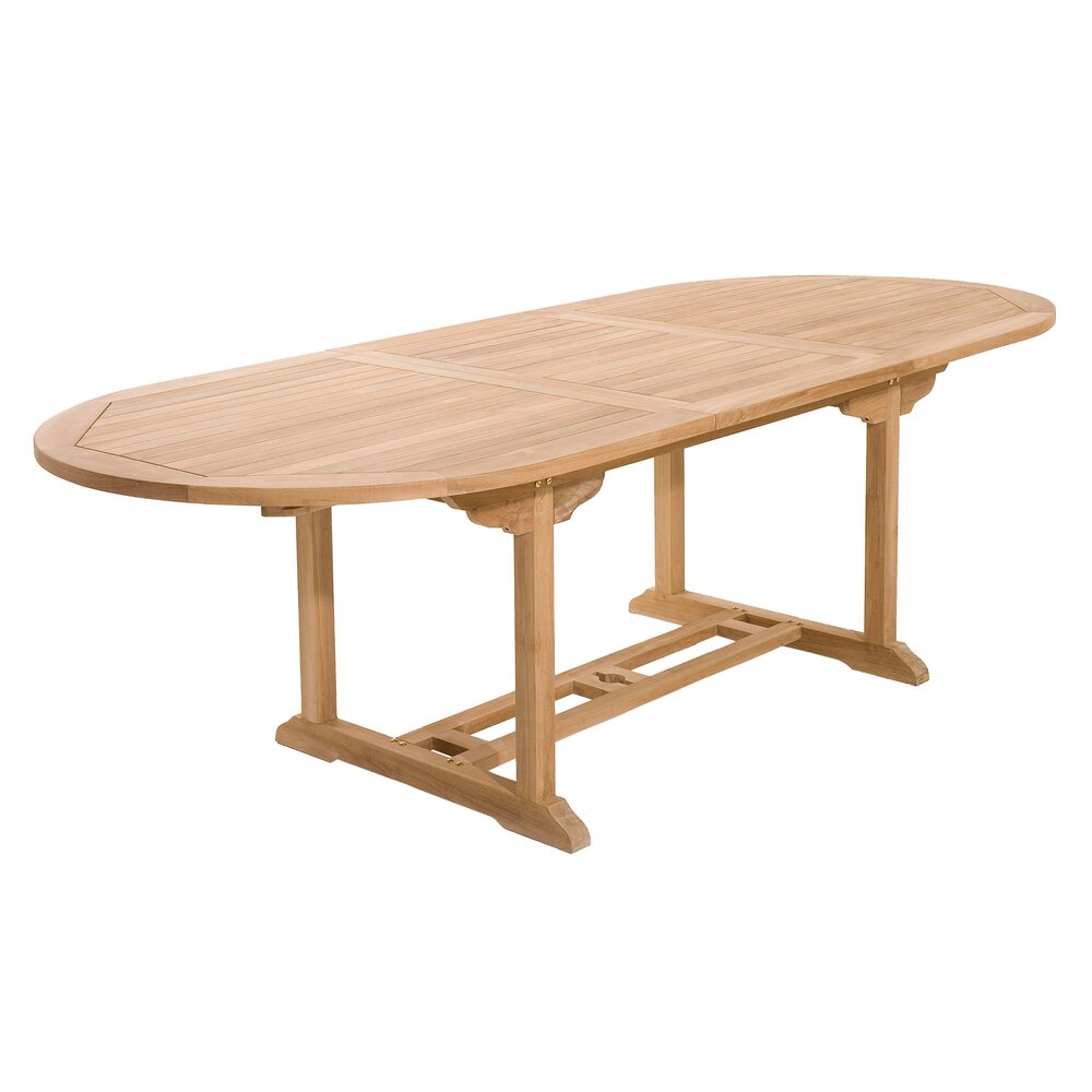 Table de jardin - Table ovale extensible 180/240 cm en teck - GARDENA photo 1