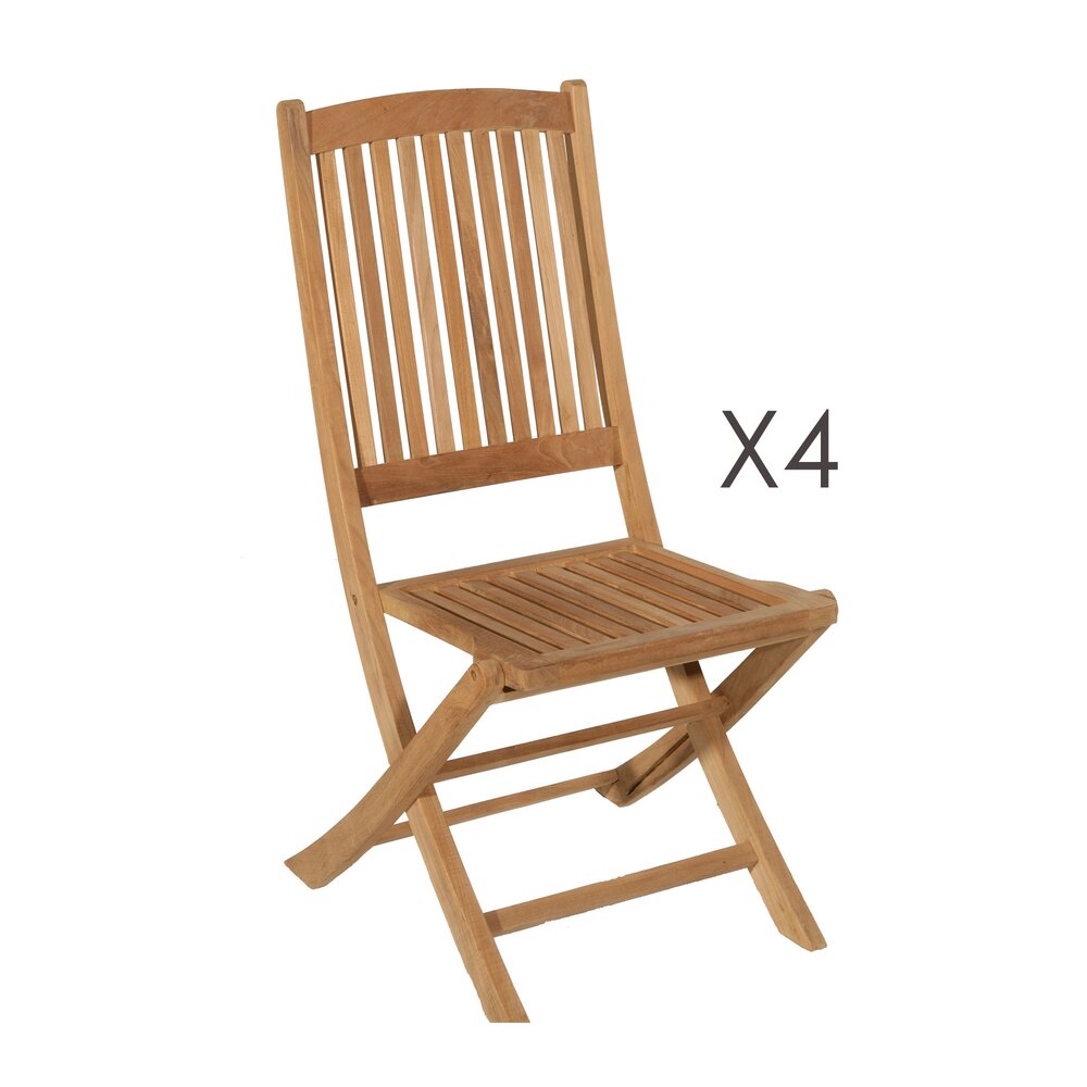 Ensemble en teck: une table ovale, 4 chaises et 2 fauteuils photo 3