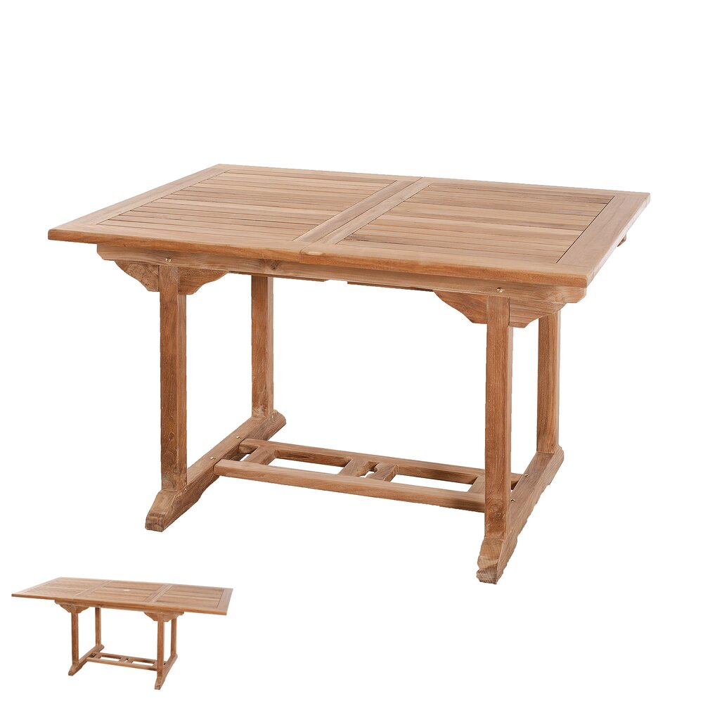 Table de jardin - Table rectangulaire extensible 120/180x90 cm - GARDENA photo 1