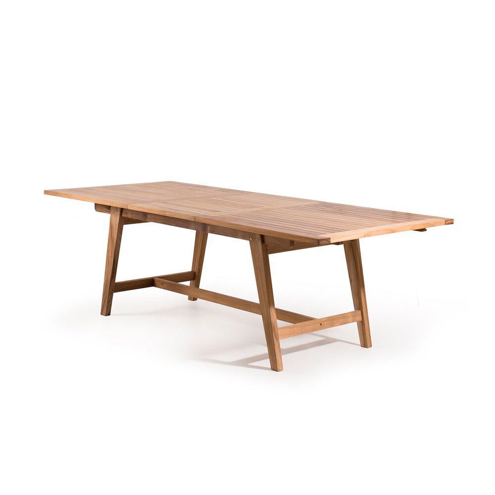 Table rectangulaire extensible 180/240 cm en teck - GARDENA photo 3