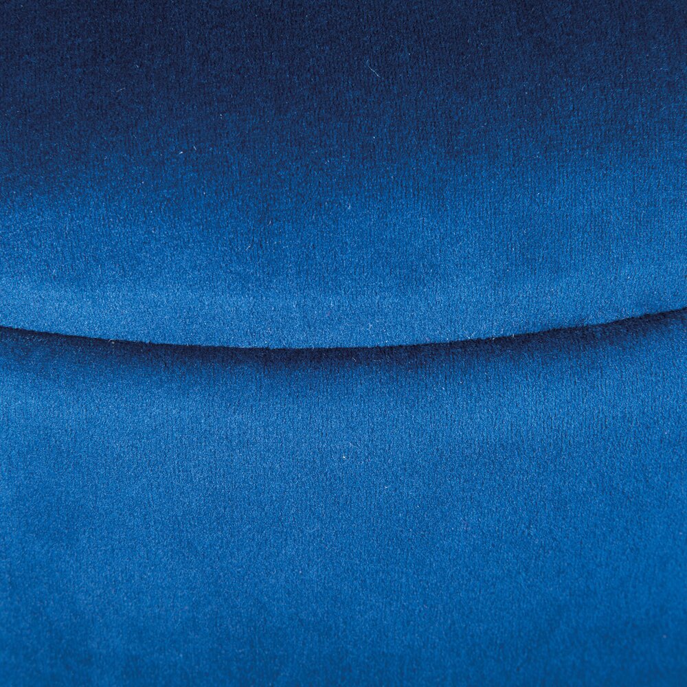 Pouf avec rangement 41x41x38 cm en velours bleu - DILIA photo 4