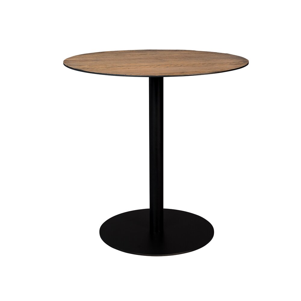 Table - Table ronde 75x75 cm décor chêne et métal - BRAZA photo 1