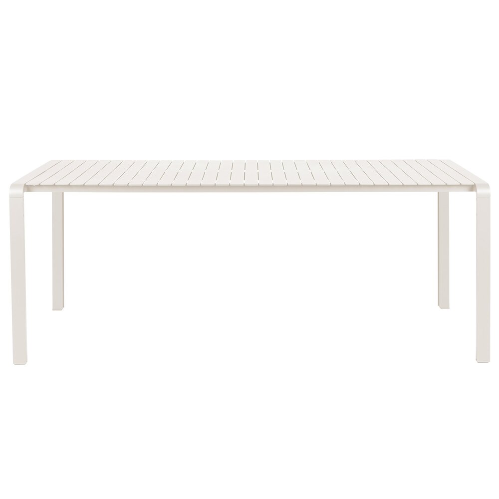Table de jardin 214x96,7x75 cm en aluminium blanc - VONDEL photo 1