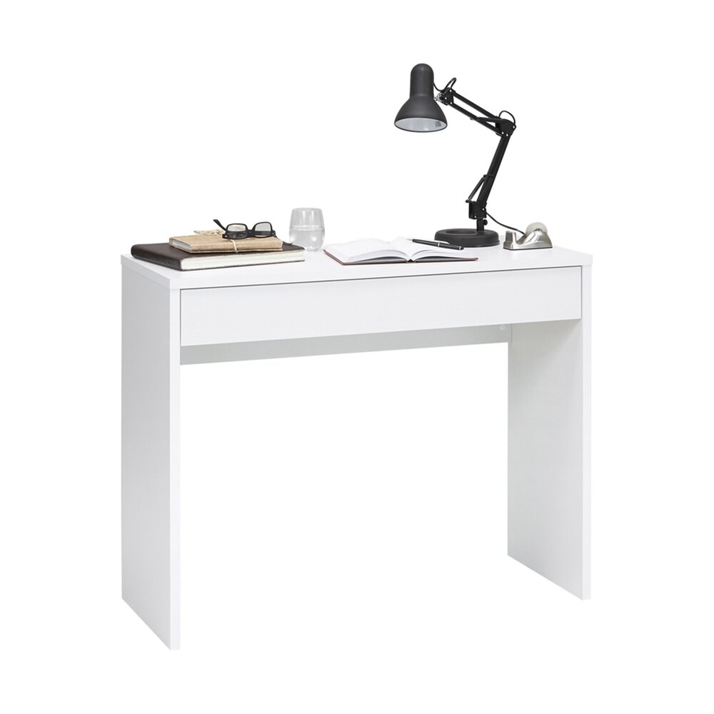 Bureau tiroir 100x40x80 cm blanc | Maison et Styles