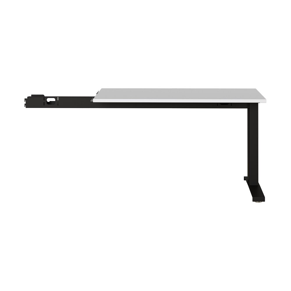 Extension pour bureau 160 cm mécanique gris clair et noir - ISKMO