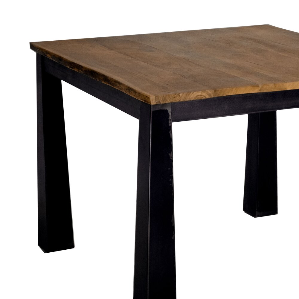Table à manger carrée 100 cm en acacia vernis - KANTE photo 3
