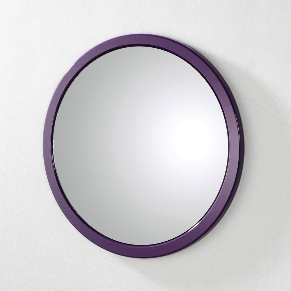 Miroir enfant rond 38 cm violet - AYOLLEE photo 1