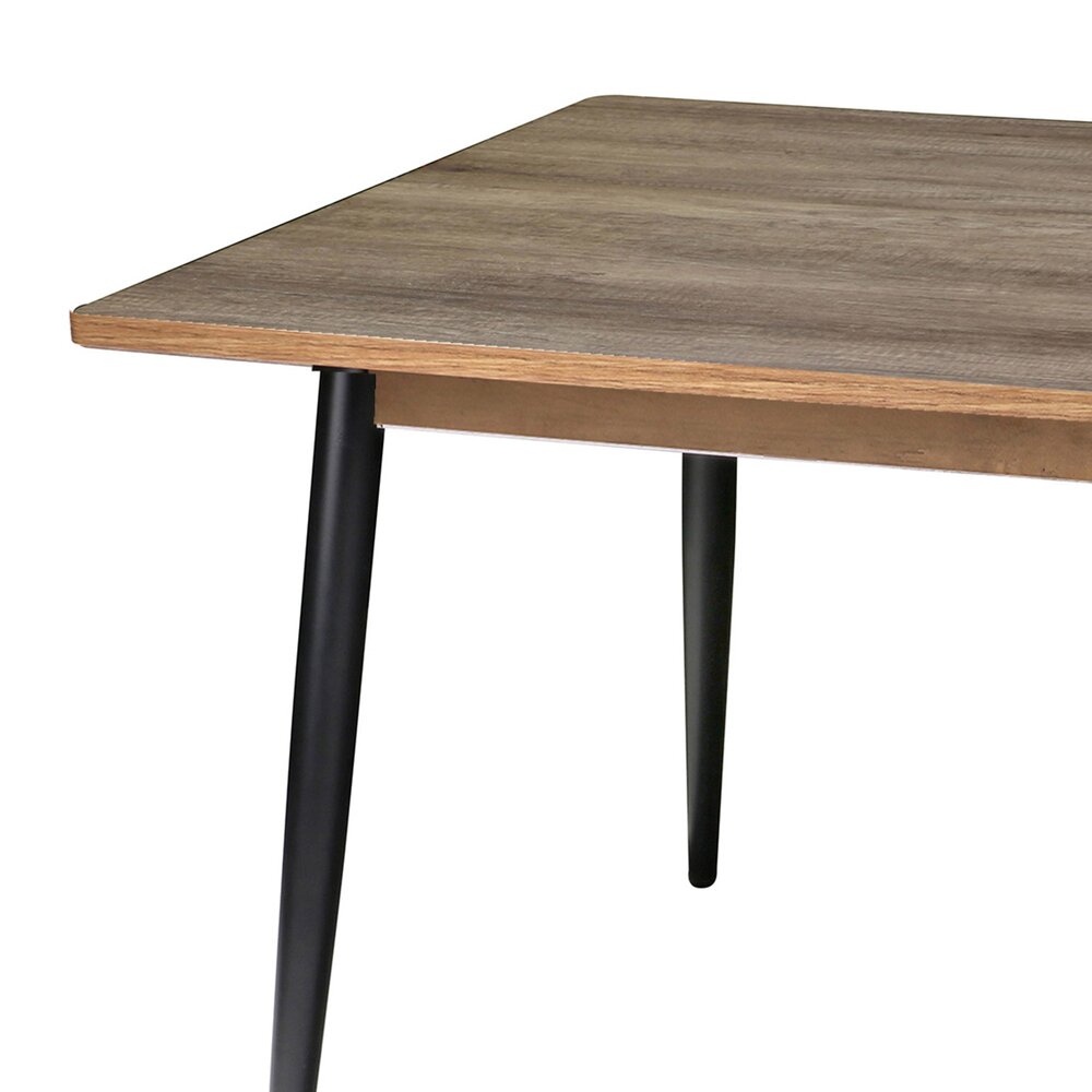 Table à manger 160x90x77,5 cm en bois et métal - CLOVA photo 2