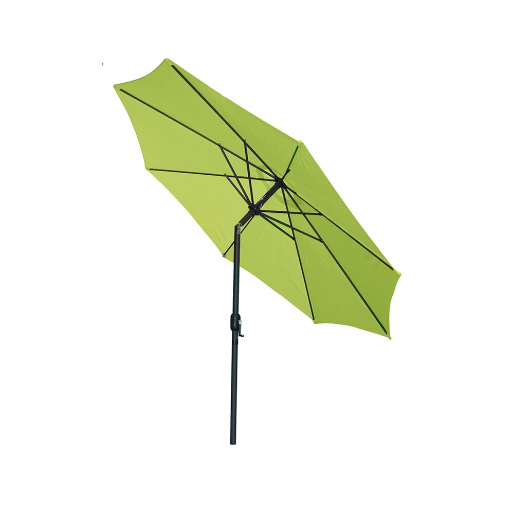 Parasol rond inclinable 300 cm vert anis - PALERMO photo 2