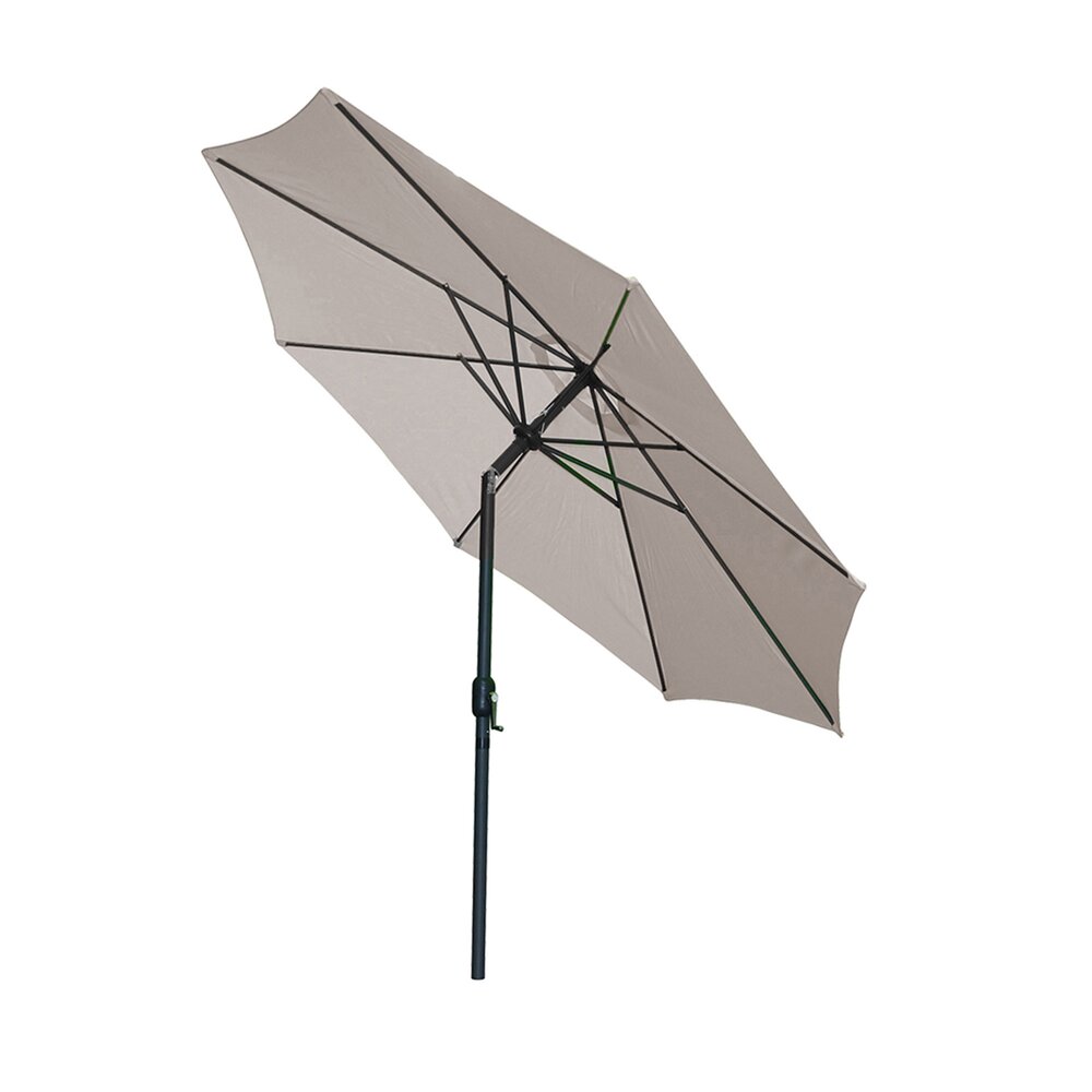 Parasol inclinable rond 300 cm taupe - PALERMO photo 2