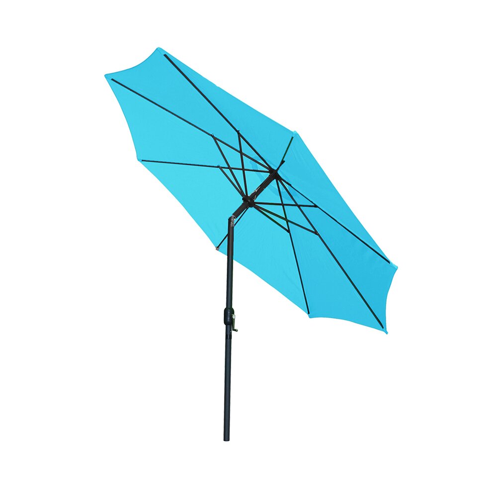 Parasol inclinable rond 300 cm turquoise - PALERMO photo 2