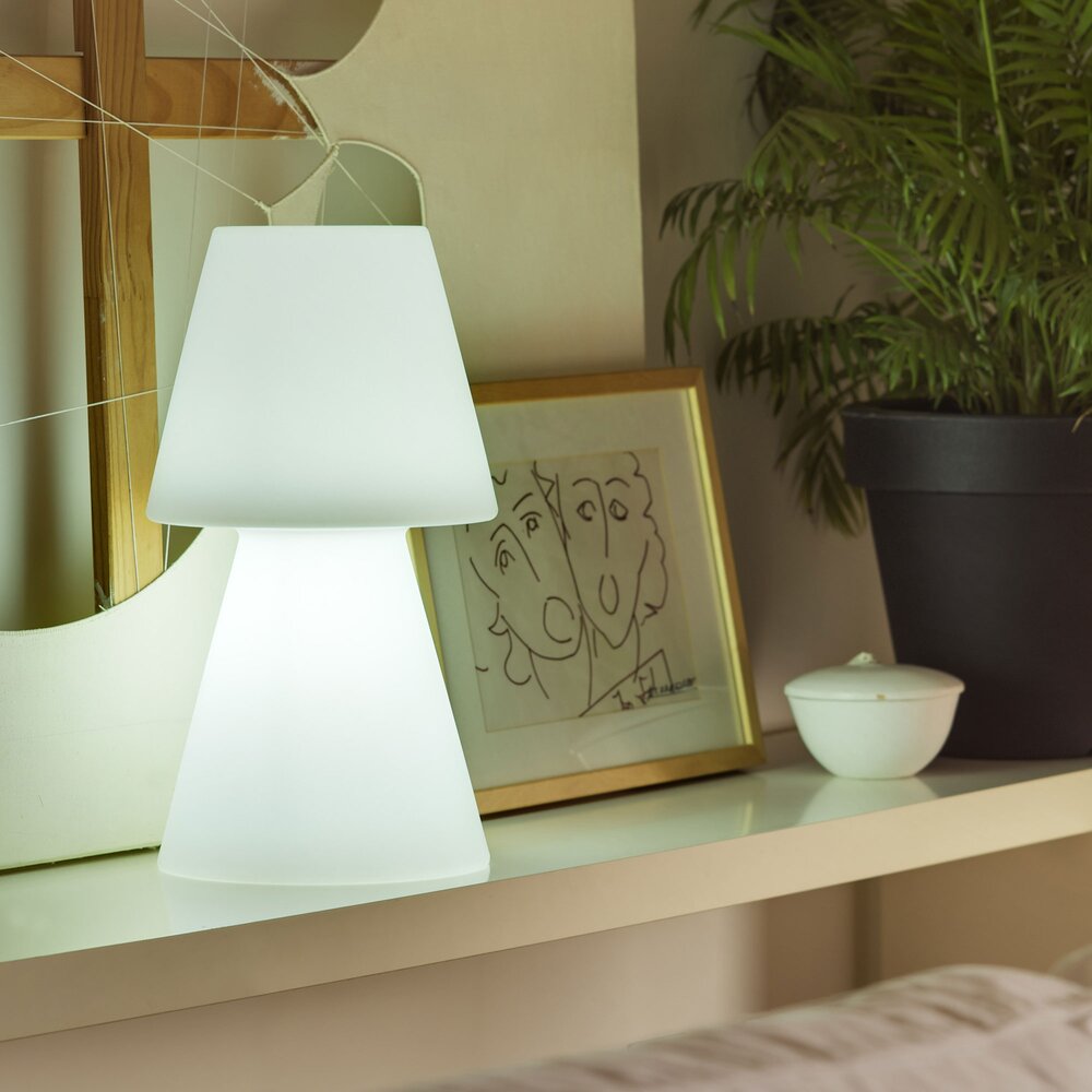 Lampe de table extérieure à LED multicolore sans fil H45 cm