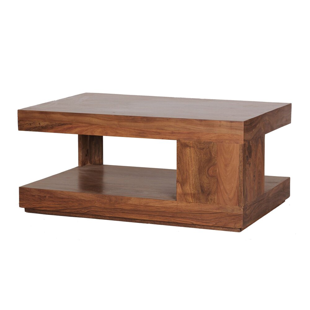 Table basse 90x60x40 cm en bois de sheesham massif photo 5
