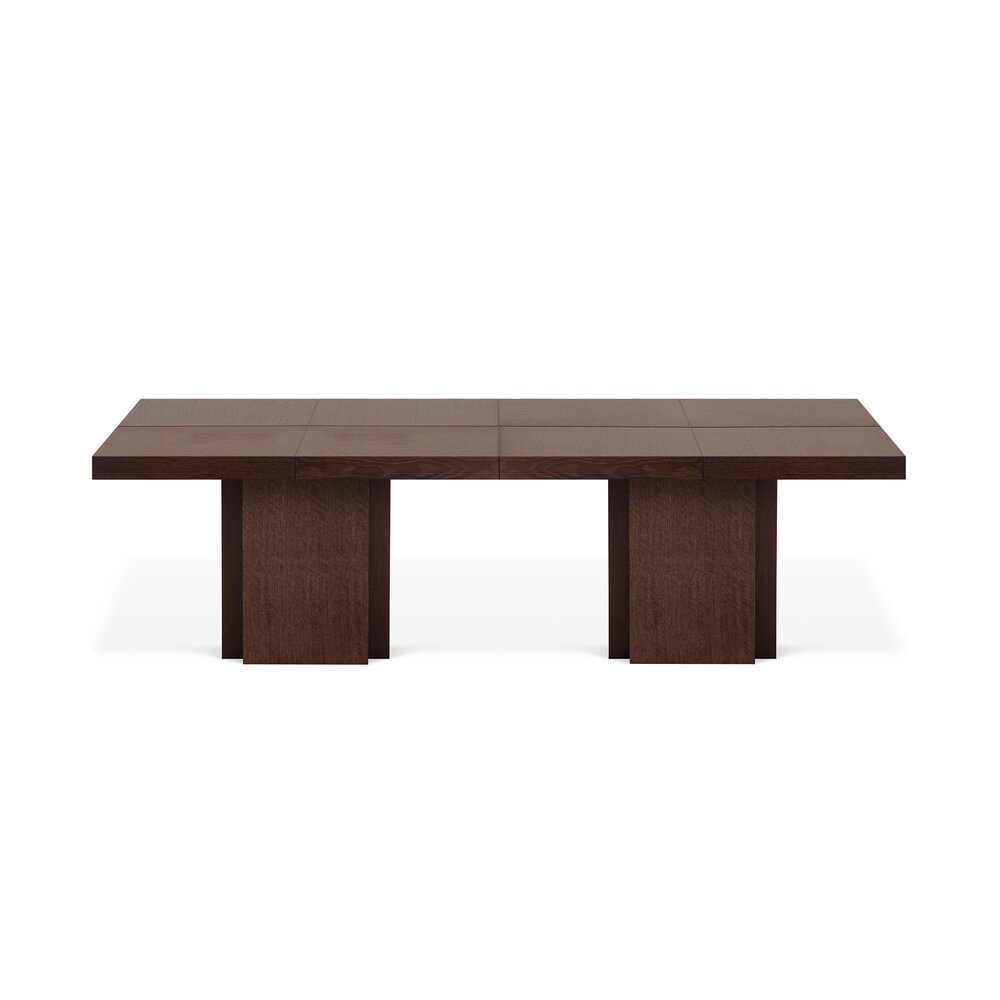 Table - Table à manger rectangulaire 262x130x75 cm décor chêne brun - DINNY photo 1