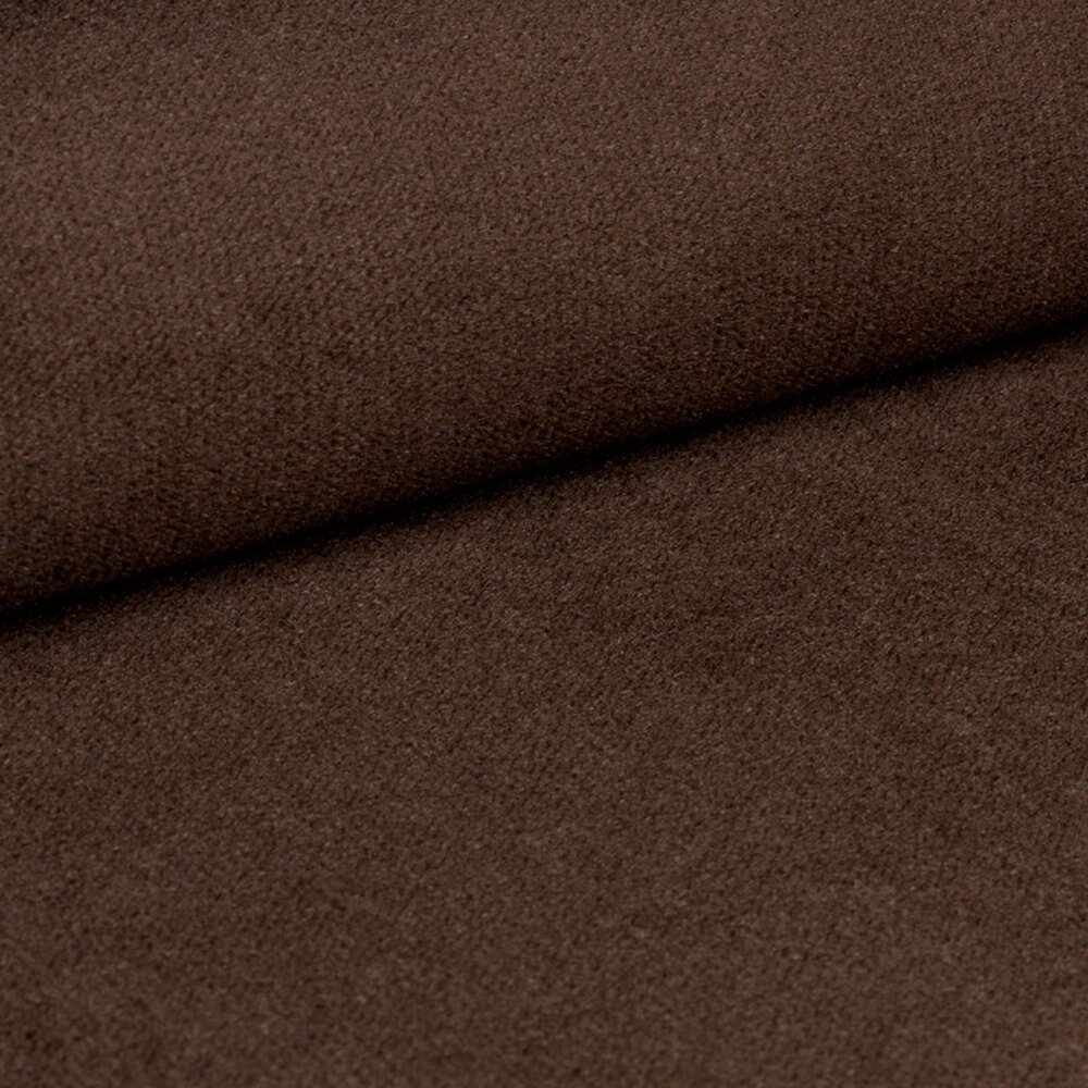 Canapé d'angle à droite fixe en velours marron - LORD photo 4