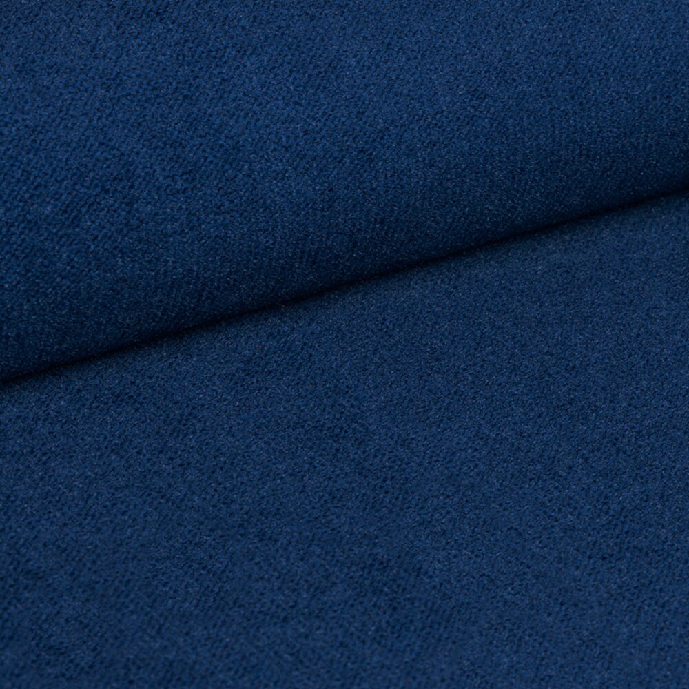 Canapé d'angle à droite fixe en velours bleu marine - LORD photo 4