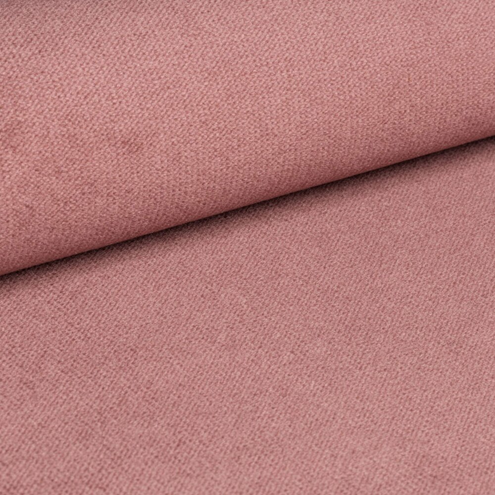 Canapé d'angle à gauche fixe en velours rose - LORD photo 4