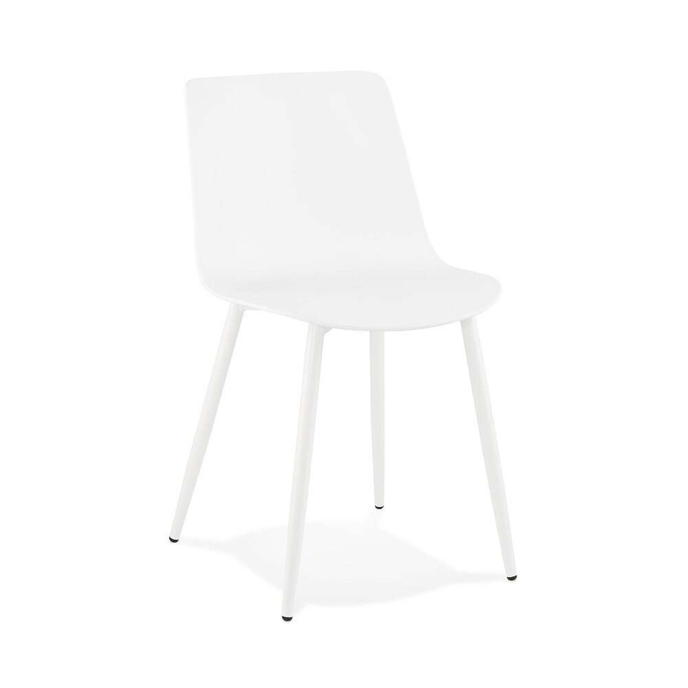 Chaise repas 50x44x77 cm en polypropylène blanc photo 1