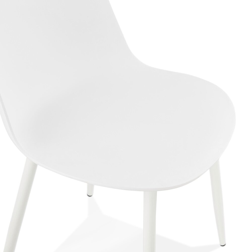 Chaise repas 50x44x77 cm en polypropylène blanc photo 4
