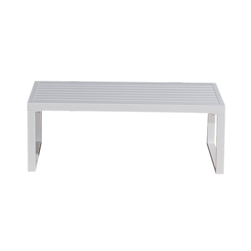 Salon de jardin en aluminium 5 places + table basse rectangle photo 4