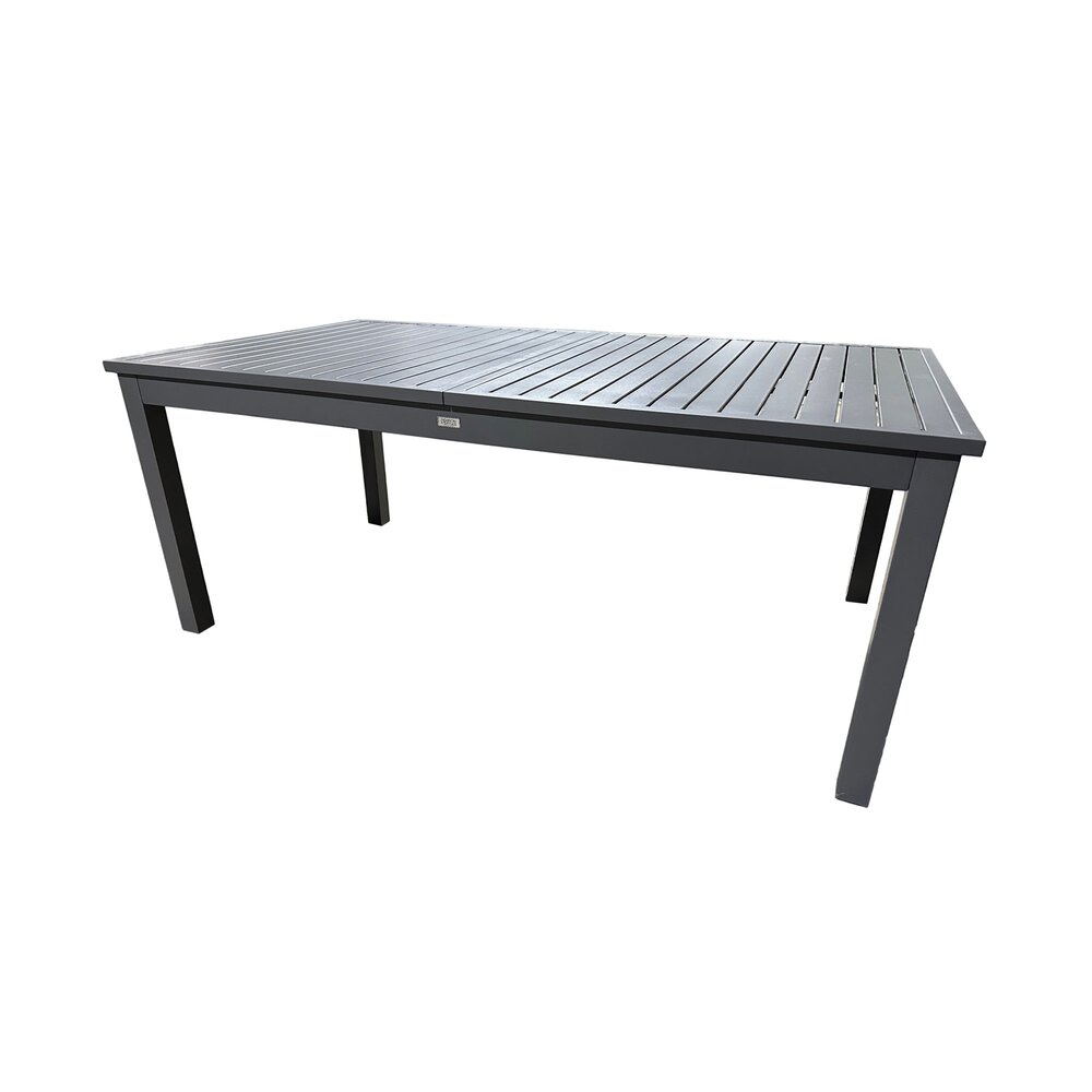 Table de jardin extensible aluminium 180-240cm coloris gris photo 1