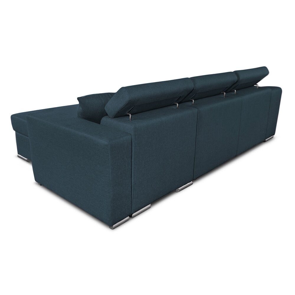 Canapé d'angle réversible convertible niche gauche bleu - CHILL photo 7