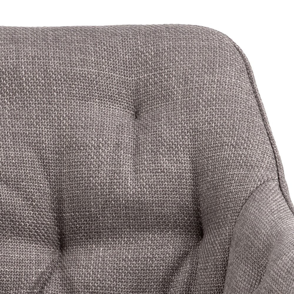Lot de 2 fauteuils repas en tissu bouclette gris - BROOK photo 6