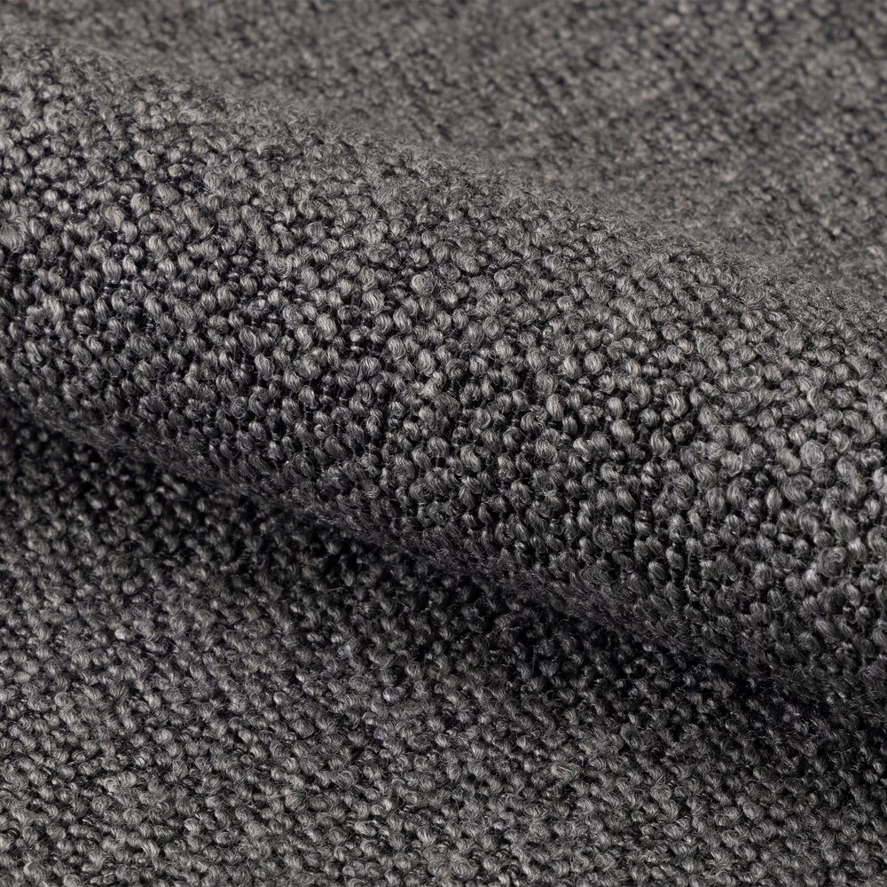 Fauteuil repas 60x58,5x91 cm en tissu bouclette gris foncé photo 9