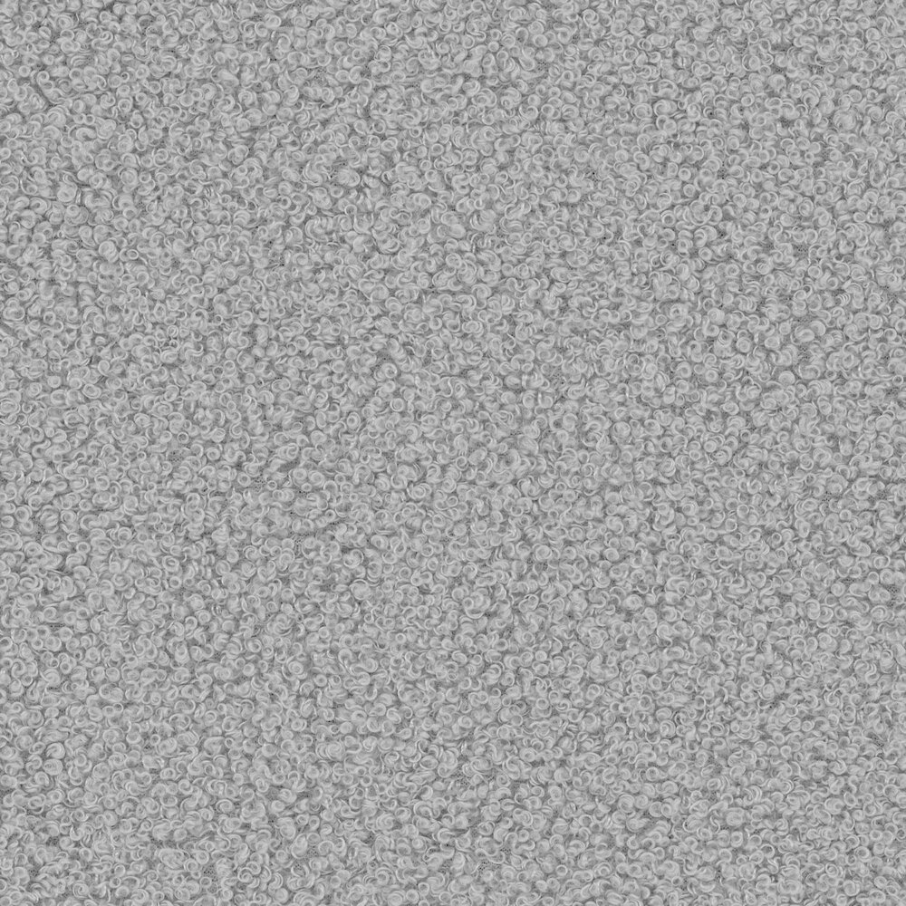 Fauteuil pivotant 84x84x70 cm en tissu bouclette gris clair - SHERPA photo 6