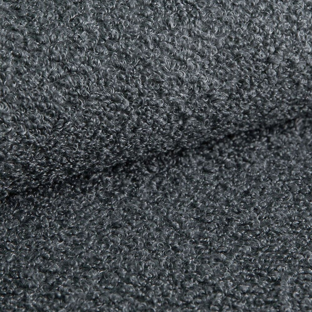 Canapé d'angle à gauche en tissu bouclette gris foncé - CENTAUR photo 10