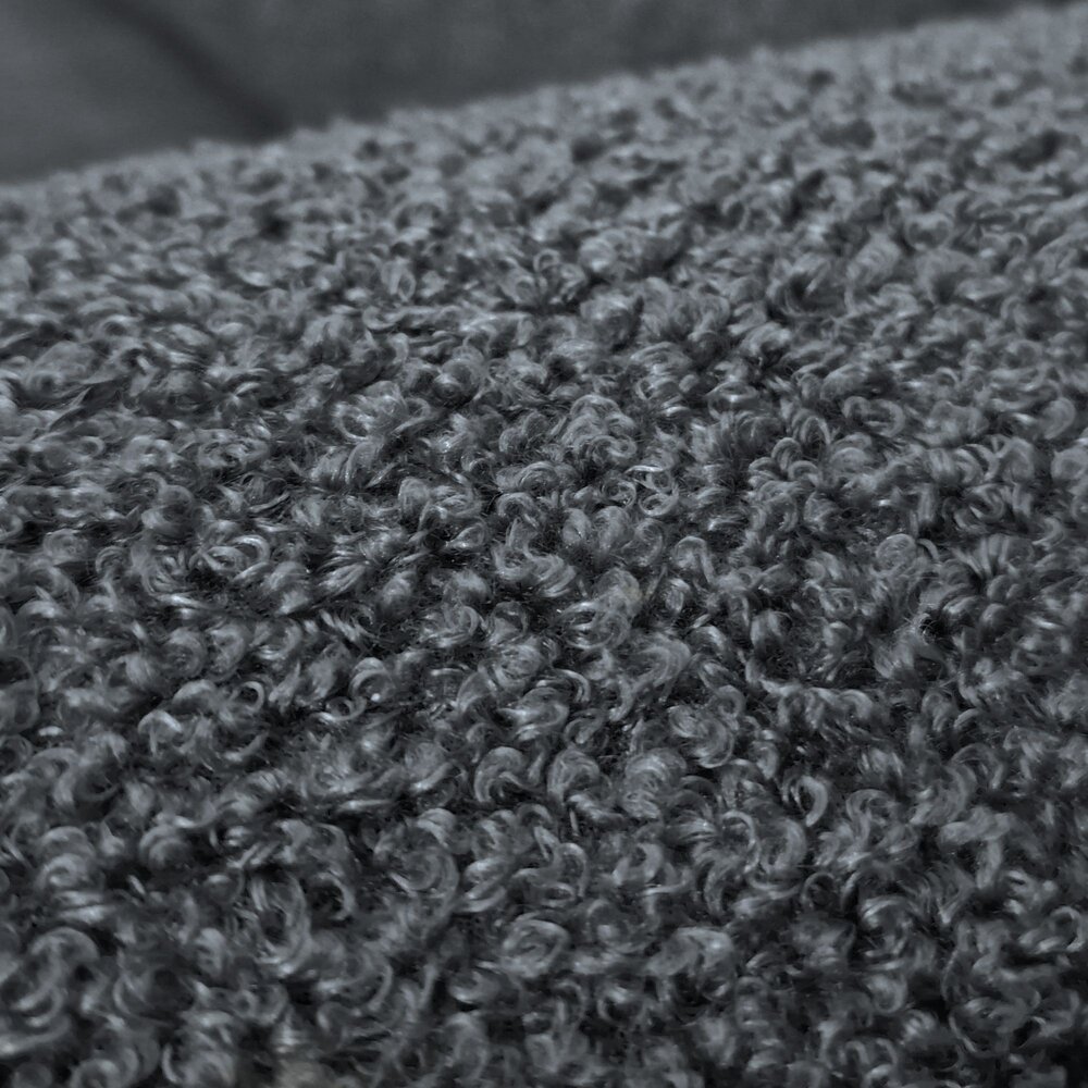 Canapé d'angle à gauche en tissu bouclette gris foncé - CENTAUR photo 9