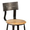 Tabouret de bar - Chaise de bar en acier assise bois ATELIER METAL photo 2