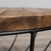 Table basse - Table basse coque noire 100x100 cm en teck recyclé - APPOLINE photo 4