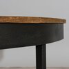 Table basse - Table basse ronde 90x90 cm en teck recyclé et métal - APPOLINE photo 3