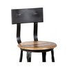 Tabouret de bar - Lot de 2 chaises de bar en acier assise bois h65 - ATELIER METAL photo 2
