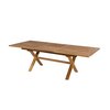 Table de jardin - Table rectangulaire 180/240 cm pieds croisés en teck - GARDENA photo 3