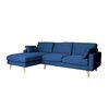 Canapé d'angle - Canapé d'angle à gauche en tissu bleu - ALTA photo 3