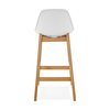 Tabouret de bar - Lot de 2 chaises de bar design 38x86x43 cm blanc - ELO photo 4