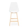Tabouret de bar - Lot de 2 chaises de bar design 48x102x56 cm blanc - ELO photo 2