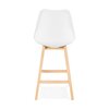 Tabouret de bar - Lot de 2 chaises de bar design 48x102x56 cm blanc - ELO photo 4