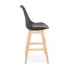 Tabouret de bar - Lot de 2 chaises de bar design 48x102x56 cm noir - ELO photo 3