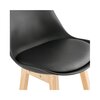 Tabouret de bar - Lot de 2 chaises de bar design 48x102x56 cm noir - ELO photo 5