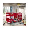 Lit superposé - Lits superposés camion de pompier 90x200 cm rouge - FIRE photo 3