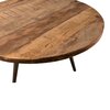 Table basse - Table basse ronde 55 cm en teck recyclé et pieds métal - APPOLINE photo 4