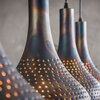 Luminaire - Suspension industrielle 4 lampes coniques 130x150 cm en métal photo 3