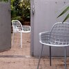 Meuble de jardin - Lot de 2 chaises de jardin en aluminium blanc - KUIP photo 5
