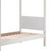 Chambre complète - Lit à baldaquin 90x200 cm blanc et voile blanc - PINO photo 3