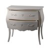 Commode - Coiffeuse - Commode 2 tiroirs en bois blanc - CHARMY BLANC photo 2