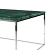 Table basse - Table basse 75 cm plateau en marbre vert piètement chromé - LYDIA photo 3