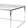 Table basse - Table basse 75 cm plateau en marbre blanc piètement chromé - LYDIA photo 3